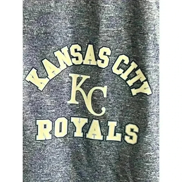 Stitches MLB Kansas City Royals Men's Athletic 1/4 Zip Raglan Top, Small - Picture 3 of 6